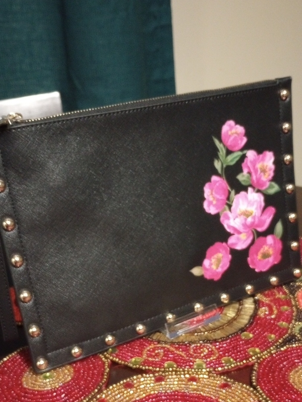 WHBM Floral Studded Wristlet - Picture 12 of 16